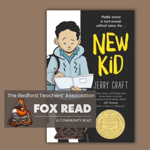 Book Cover of New Kid by Jerry Craft with the Fox Read Logo